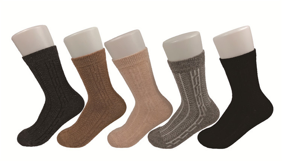 Gli anti calzini caldi ripugnanti nero/di Brown per gli uomini, uomini organici del cotone riscaldano i calzini